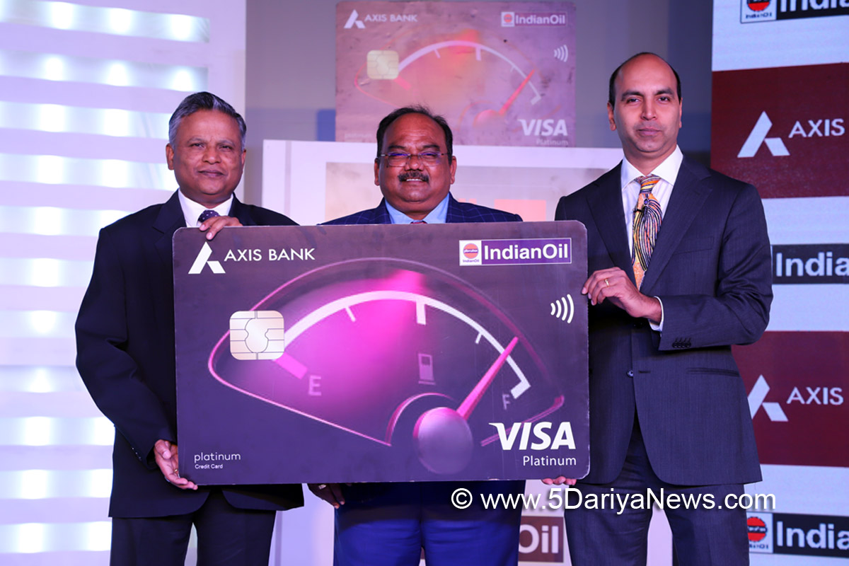 Axis Bank Launches Co Branded Credit Card With Indianoil Corporation 5698
