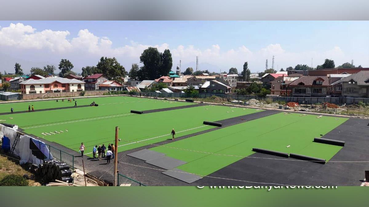 Sports News, Pulwama, Synthetic hockey turf stadium, Kashmir, Jammu And Kashmir, Jammu & Kashmir