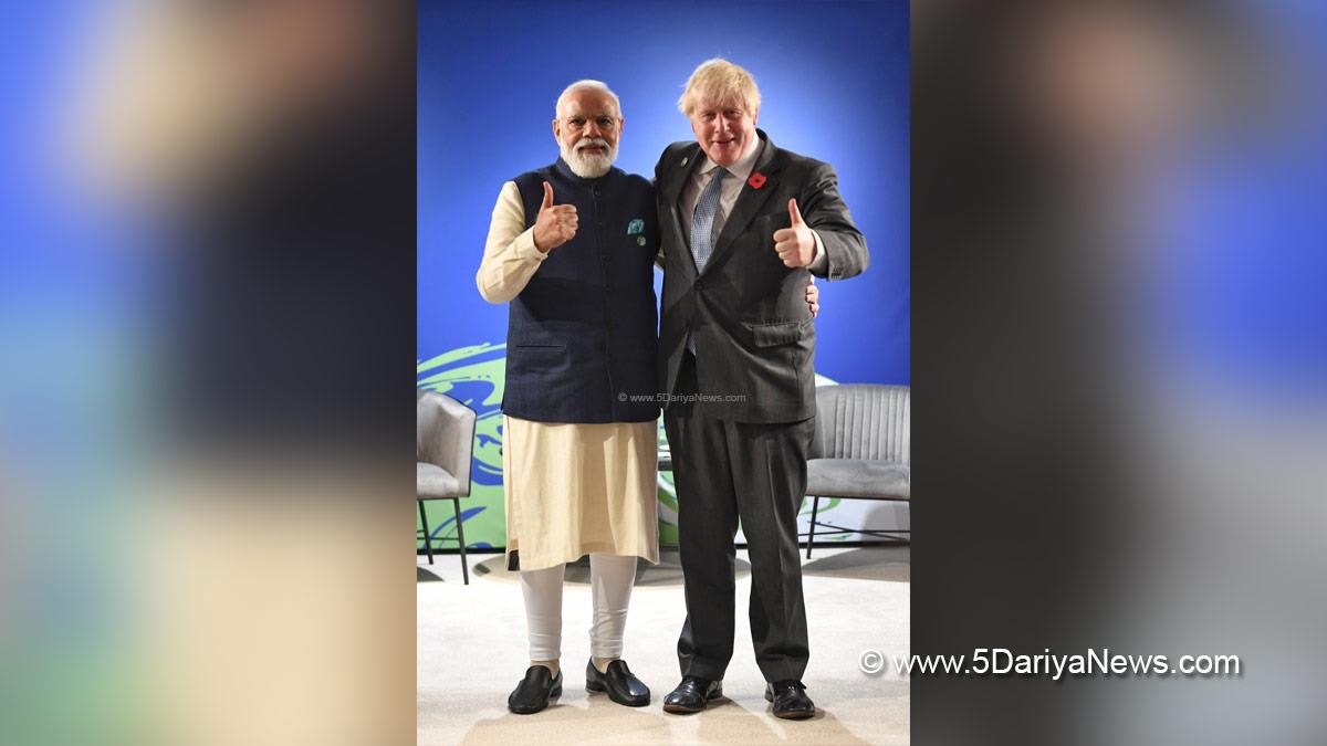 Narendra Modi, Modi, BJP, Bharatiya Janata Party, Prime Minister of India, Prime Minister, Narendra Damodardas Modi, Boris Johnson, Glasgow, UK, COP26