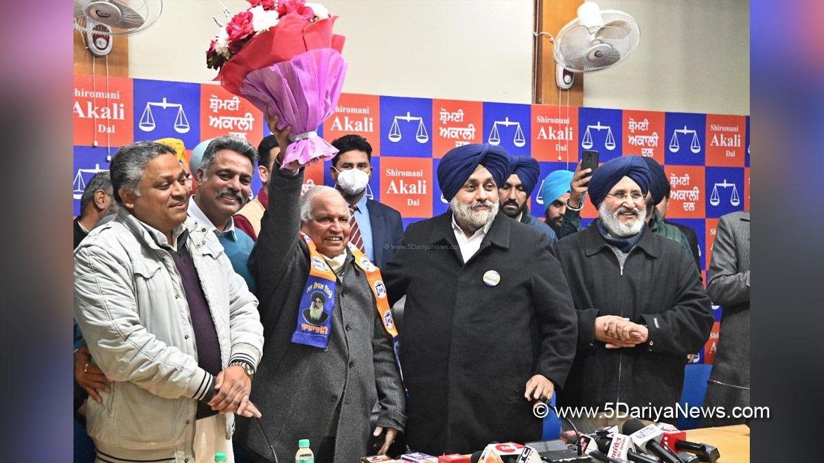 Madan Mohan Mittal, Chandigarh, Shiromani Akali Dal, Sukhbir Singh Badal