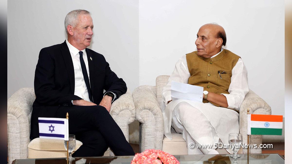 Rajnath Singh, Union Defence Minister, Defence Minister of India, BJP, Bharatiya Janata Party, Benjamin Gantz, Israel