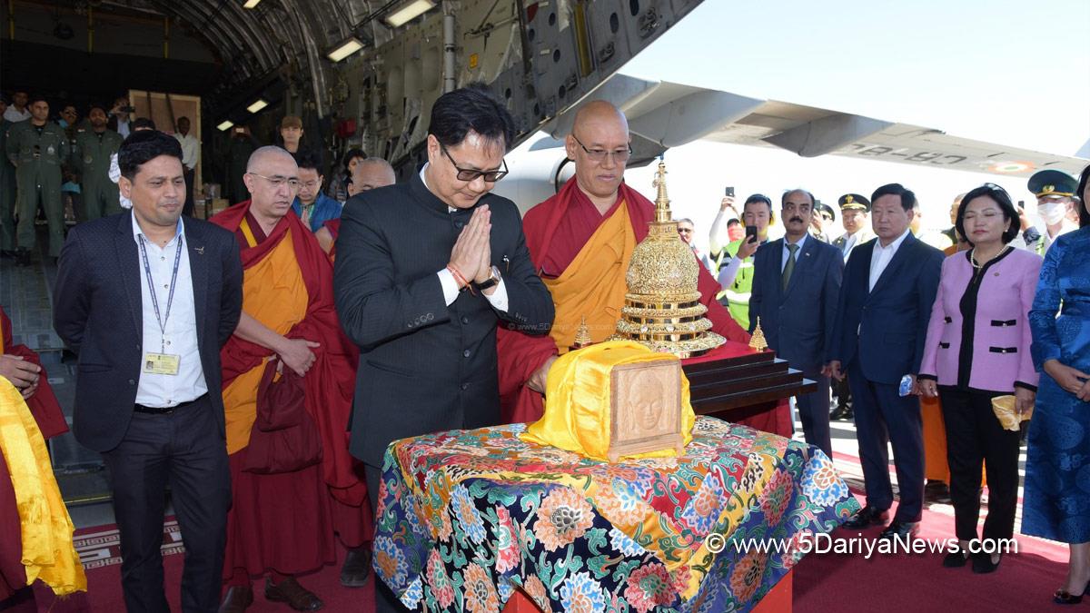 Kiren Rijiju, BJP, Bharatiya Janata Party, Union Minister of Law and Justice, Lord Buddha, Mongolia, H.E Ms Ch Nomin, Khamba Nomun Khan