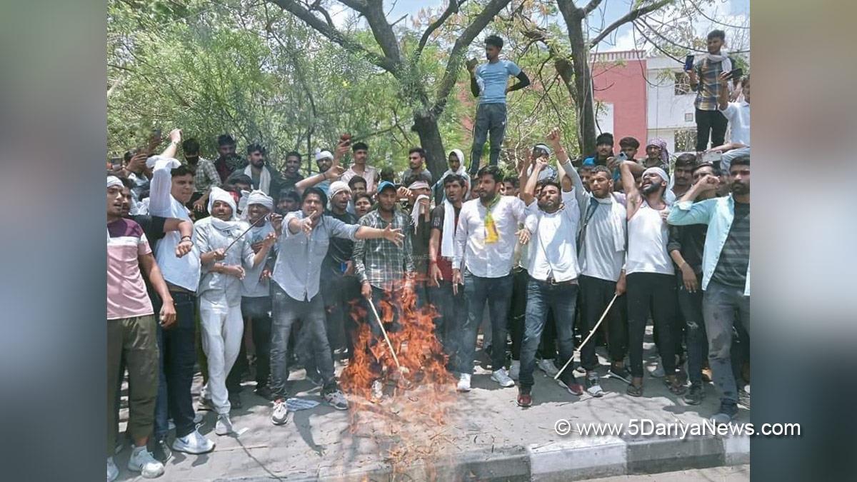 Protest, Agitation, Demonstration, Strike, Agneepath Scheme, Agnipath Scheme, Agneepath Recruitement Scheme, Agnipath Recruitement Scheme, Rajasthan, Jaipur