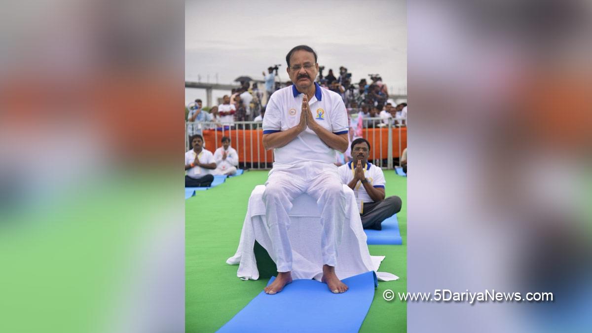 Venkaiah Naidu, Muppavarapu Venkaiah Naidu, M Venkaiah Naidu, Vice President of India, BJP, Bharatiya Janata Party, International Yoga Day 2022 , International Yoga Day 2022 Date , International Yoga Day , Yoga Day , Yoga Day 2022 , Benefits Of Yoga , Yoga Benefits , International Yoga Day 2022 Theme , Why Is Yoga Day Celebrated, Yoga