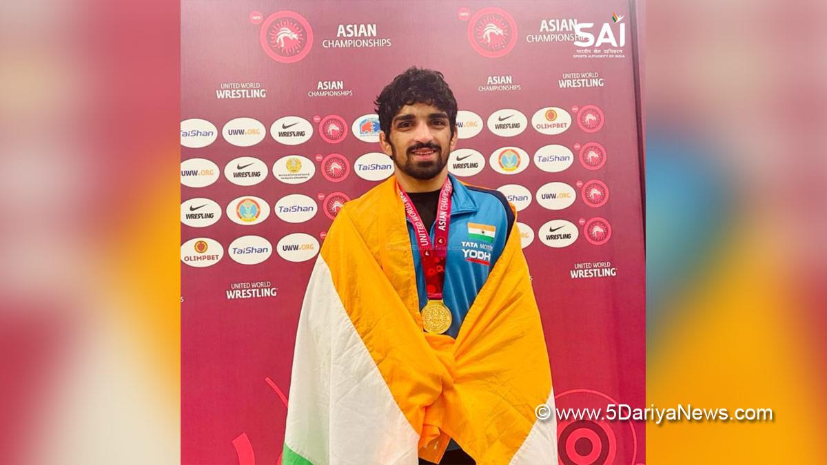 Sports News, Asian Wrestling Championship, Aman Sehrawat, Aman Sehrawat Wins Gold Medal, Deepak Mirca, Deepak Mirca won Bronze Medal