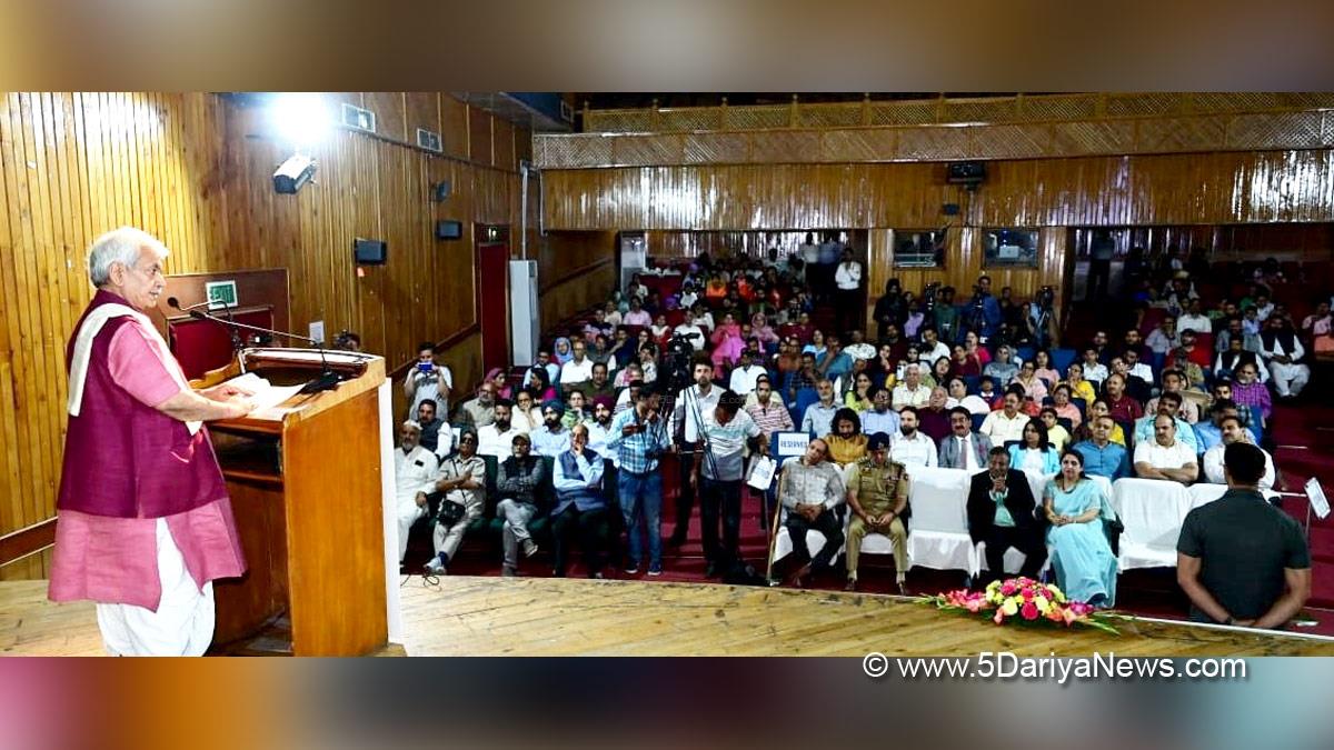 Manoj Sinha, Lieutenant Governor J&K, Raj Bhavan, Jammu, Srinagar, Kashmir, Jammu And Kashmir, Jammu & Kashmi, Junaid Azim Mattu, Dr Darakhshan Andrabi, Jitender Singh Shunty, Shaheed Bhagat Singh Sewa Dal, Dr Syed Abid Rasheed Shah, Bharat Singh Manhas