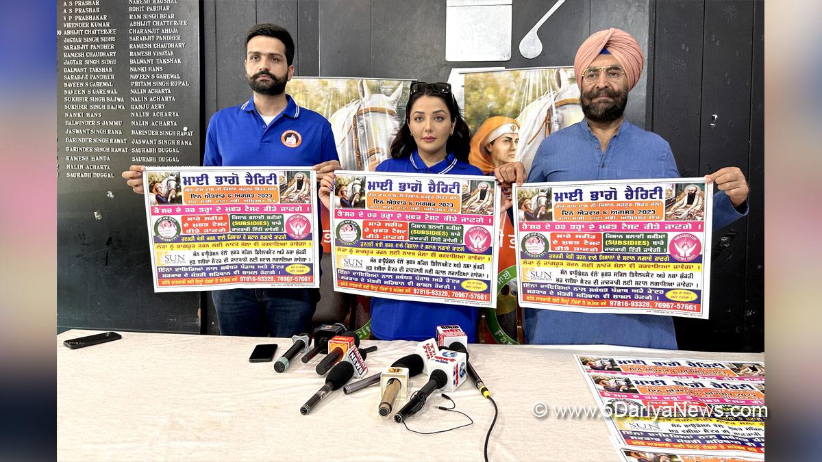 Sonia Mann, Kulwant Singh Dhaliwal, Founder of Mai Bhago Charity, Guru Ram Das Ji Kisan Majdoor Sehat Mela August 6th, Chandigarh