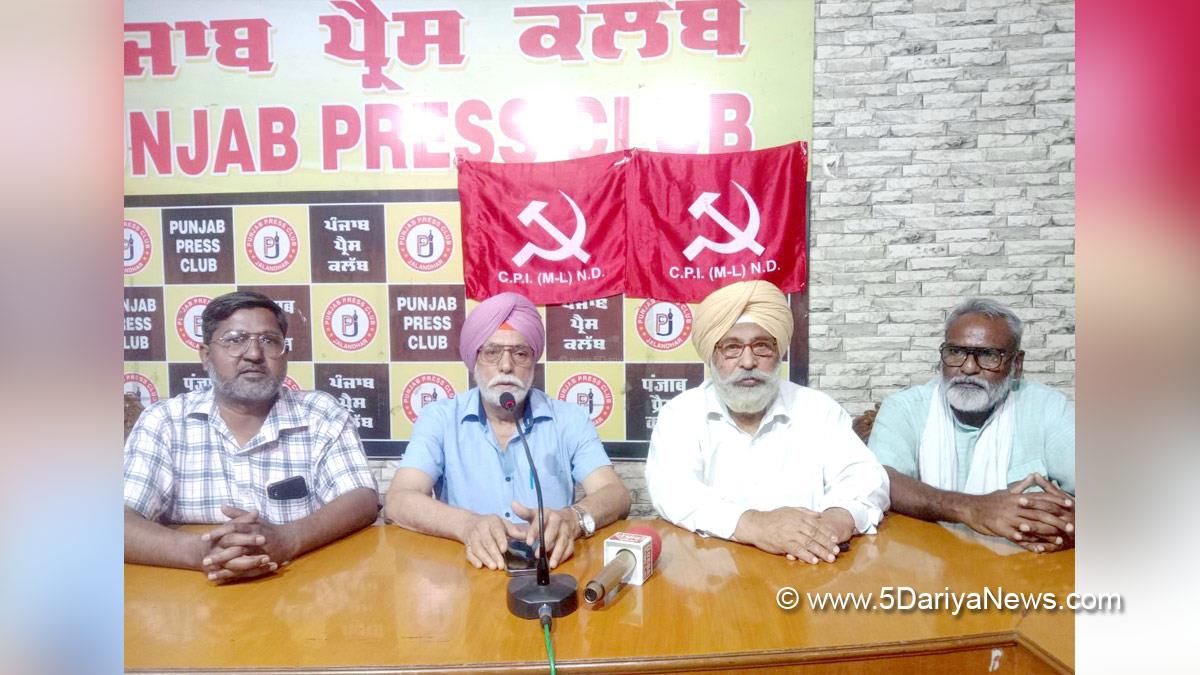 Darshan Singh Khattkar, Communist Party of India, CPI, Communist Party of India Marxist-Leninist, Jalandhar