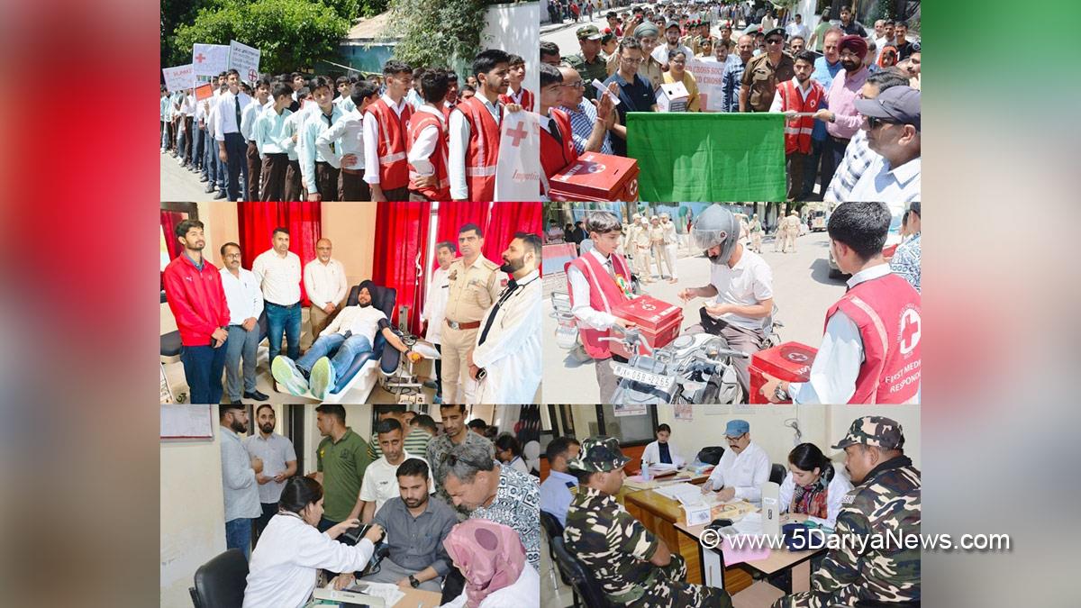 Harvinder Singh, Doda, Deputy Commissioner Doda, Kashmir, Jammu And Kashmir, Jammu & Kashmir, District Administration Doda, World Red Cross, World Red Cross and Red Crescent Day, Red Cross Day, World Red Cross Day 2024, Blood Camp, Blood Donation Camp