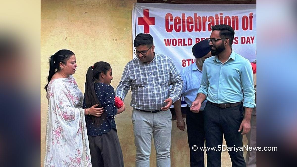 Abhishek Sharma, Samba, Deputy Commissioner Samba, Kashmir, Jammu And Kashmir, Jammu & Kashmir, District Administration Samba, World Red Cross, World Red Cross and Red Crescent Day, Red Cross Day, World Red Cross Day 2024, Blood Camp, Blood Donation Camp