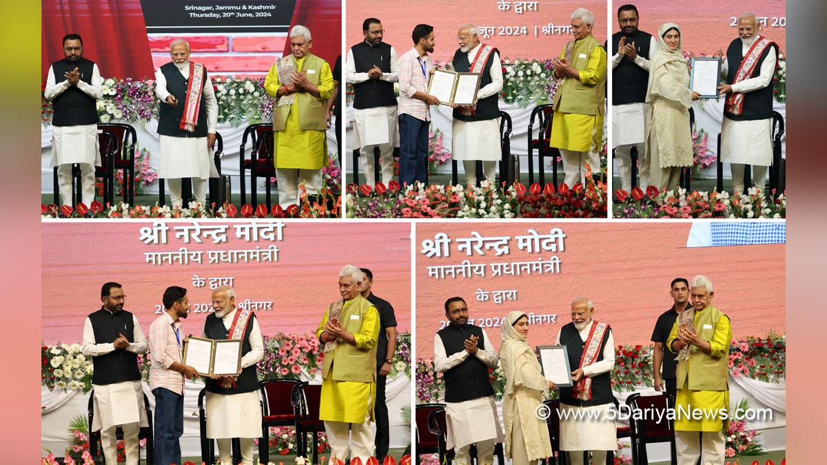 Narendra Modi, Modi, BJP, Bharatiya Janata Party, Prime Minister of India, Prime Minister, Narendra Damodardas Modi, Manoj Sinha, Lieutenant Governor J&K, Raj Bhavan, Jammu, Srinagar, Kashmir, Jammu And Kashmir, Jammu & Kashmir, Prataprao Ganpatrao Jadhav