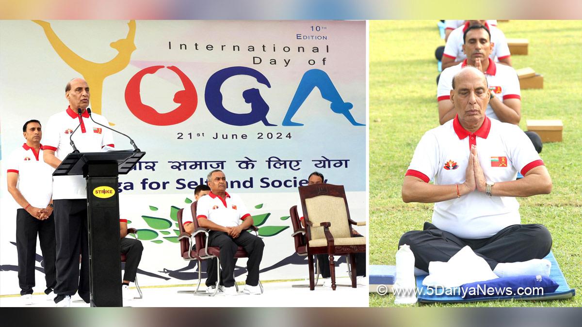 Rajnath Singh, Sanjay Seth, BJP, Bharatiya Janata Party, 10th International Yoga Day, International Yoga Day, Yoga Day, Mathura