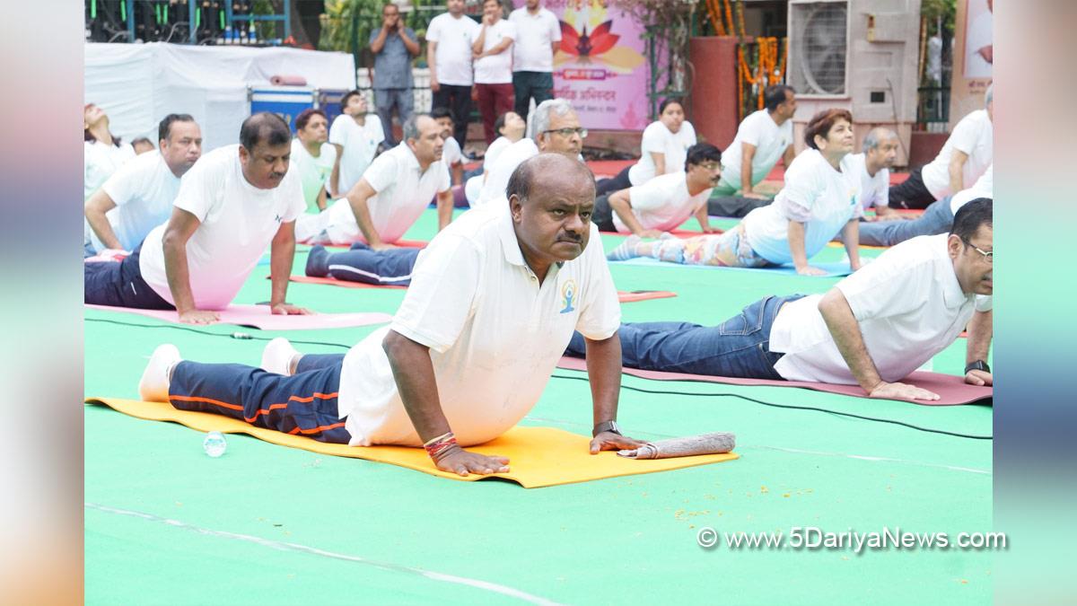 H. D. Kumaraswamy, 10th International Yoga Day, International Yoga Day, Yoga Day, BJP, Bharatiya Janata Party