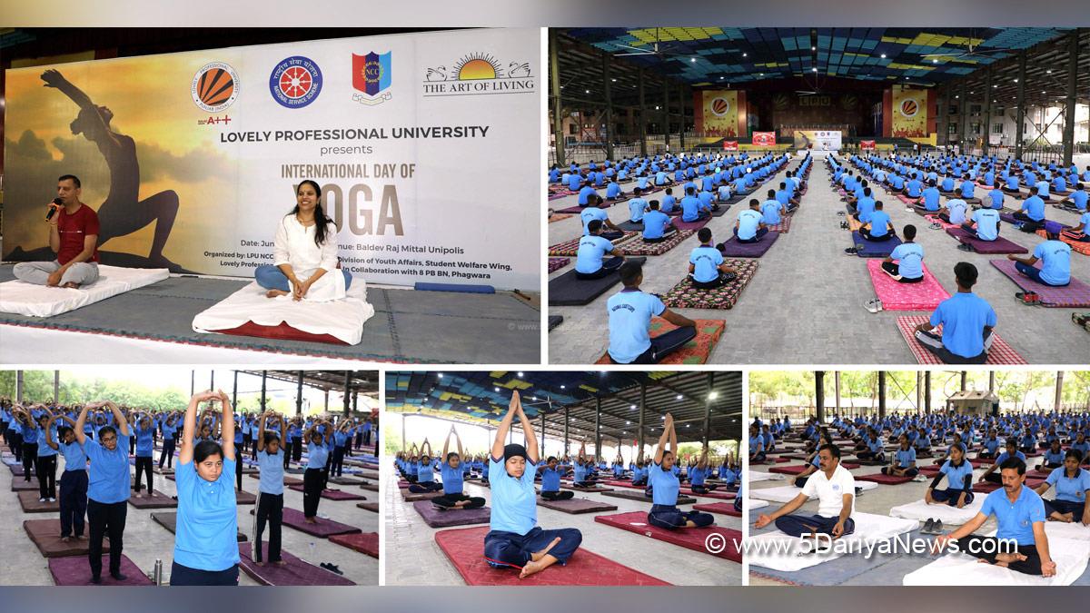 Lovely Professional University, Jalandhar, Phagwara, LPU, LPU Campus, Ashok Mittal, Rashmi Mittal, 10th International Yoga Day, International Yoga Day, Yoga Day