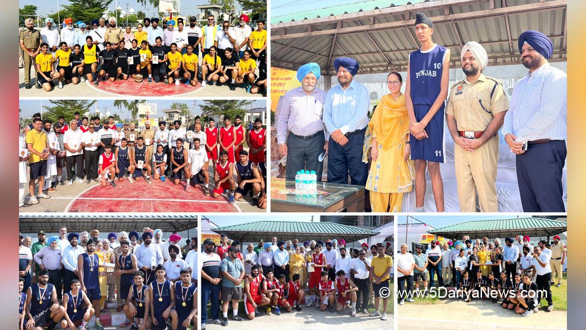 Sports News, Basketball Tournament, Basketball, Ludhiana Rural Police, Navneet Singh Bains, Gurdial Singh Malhi, Mullanpur Dakha