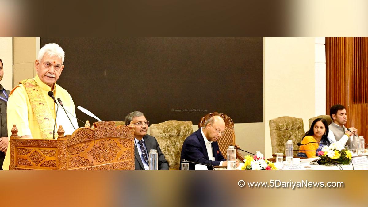 Manoj Sinha, Lieutenant Governor J&K, Raj Bhavan, Jammu, Srinagar, Kashmir, Jammu And Kashmir, Jammu & Kashmir, Mandeep Kaur,Vijay Kumar Bidhuri