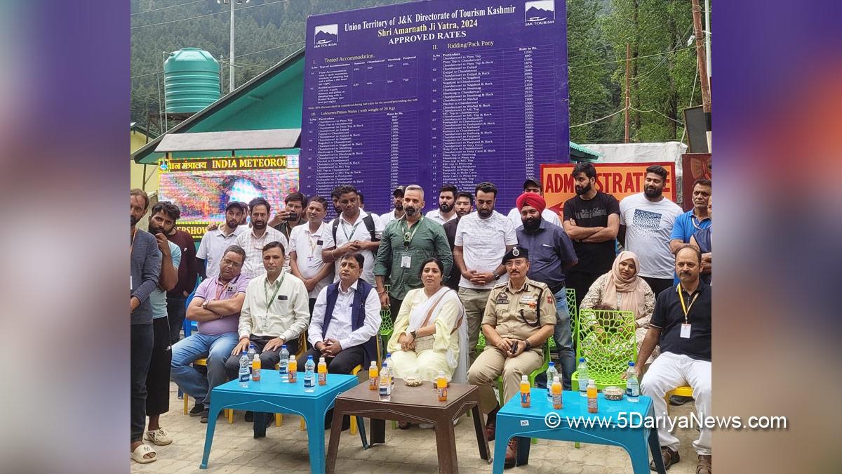 Anoo Malhotra, Kashmir, Jammu And Kashmir, Jammu & Kashmir, Shri Amarnath Ji Yatra, Shri Amarnathji Yatra 2024, Amarnathji Yatra, Amarnathji Yatra 2024, Shri Amarnath Ji Pilgrimage, Shri Amarnathji Shrine Board, SASB, SANJY-2024