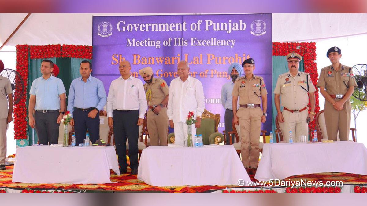 Banwari Lal Purohit, Banwarilal Purohit, Governor of Punjab, Punjab Governor, Punjab Raj Bhavan, Gaurav Yadav, Ghanshyam Thori, DC Amritsar