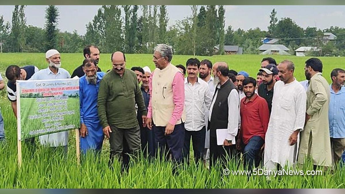 Chowdhary Mohammad Iqbal, Agriculture, Director Agriculture Kashmir, Srinagar, Kashmir, Jammu And Kashmir, Jammu & Kashmir, Kashmir Valley, Holistic Agriculture Development Programme, HADP, Dr. Mangla Rai, Zahoor Ahmad Bhat