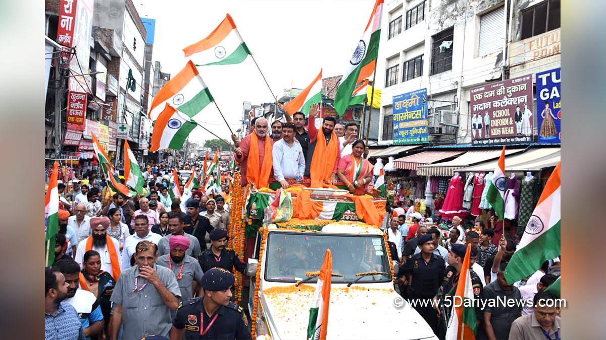 Nayab Singh Saini, Haryana, Bharatiya Janata Party, BJP, Haryana Chief Minister, Chief Minister of Haryana, BJP Haryana, Tiranga Yatra