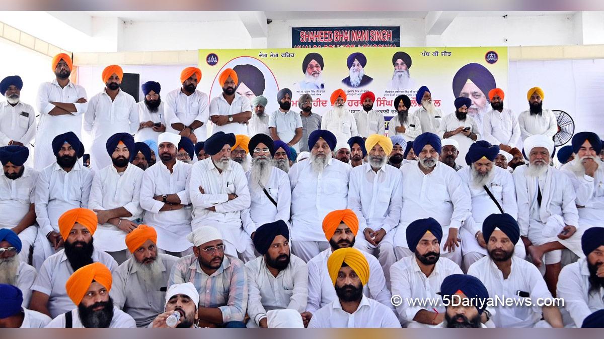 Sukhbir Singh Badal, Shiromani Akali Dal, SAD, Akali Dal, Balwinder Singh Bhundur, Maheshinder Singh Grewal, Longowal, Sangrur