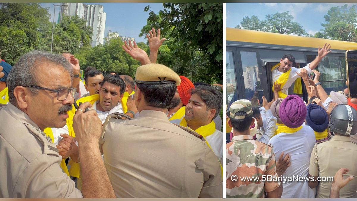 Mohit Mohindra, Punjab Youth Congress, Congress, Punjab Congress, Protest, Agitation, Demonstration