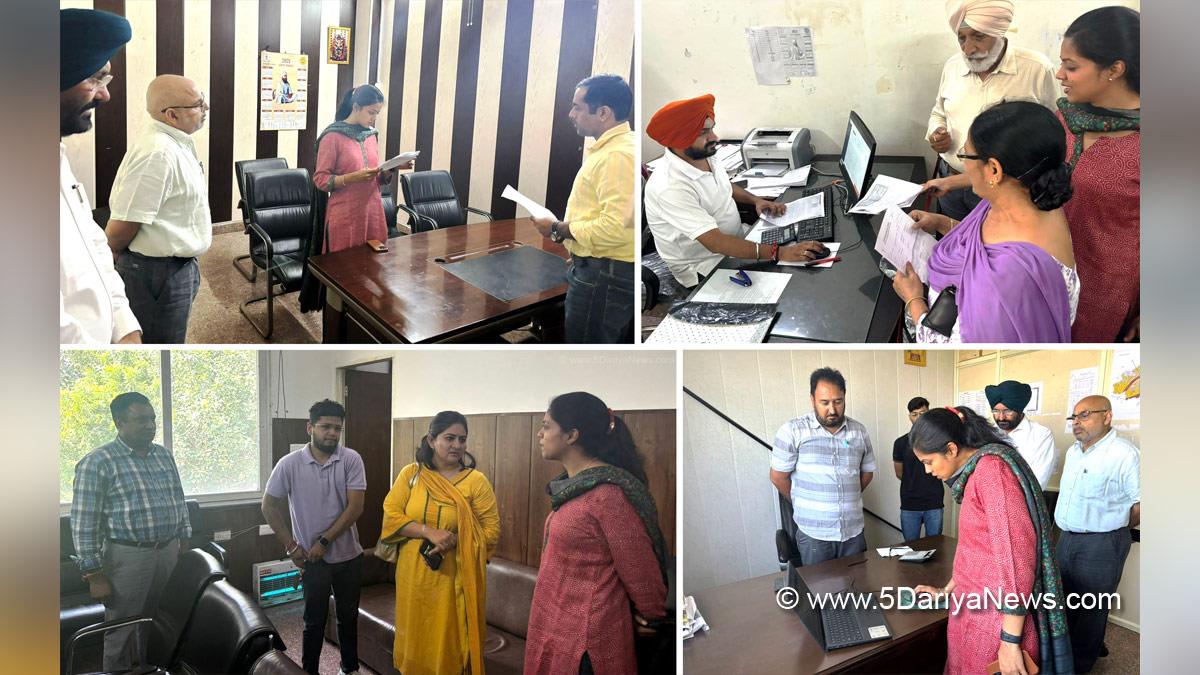 DC Aashika Jain Conducts Surprise Inspection at Zirakpur MC