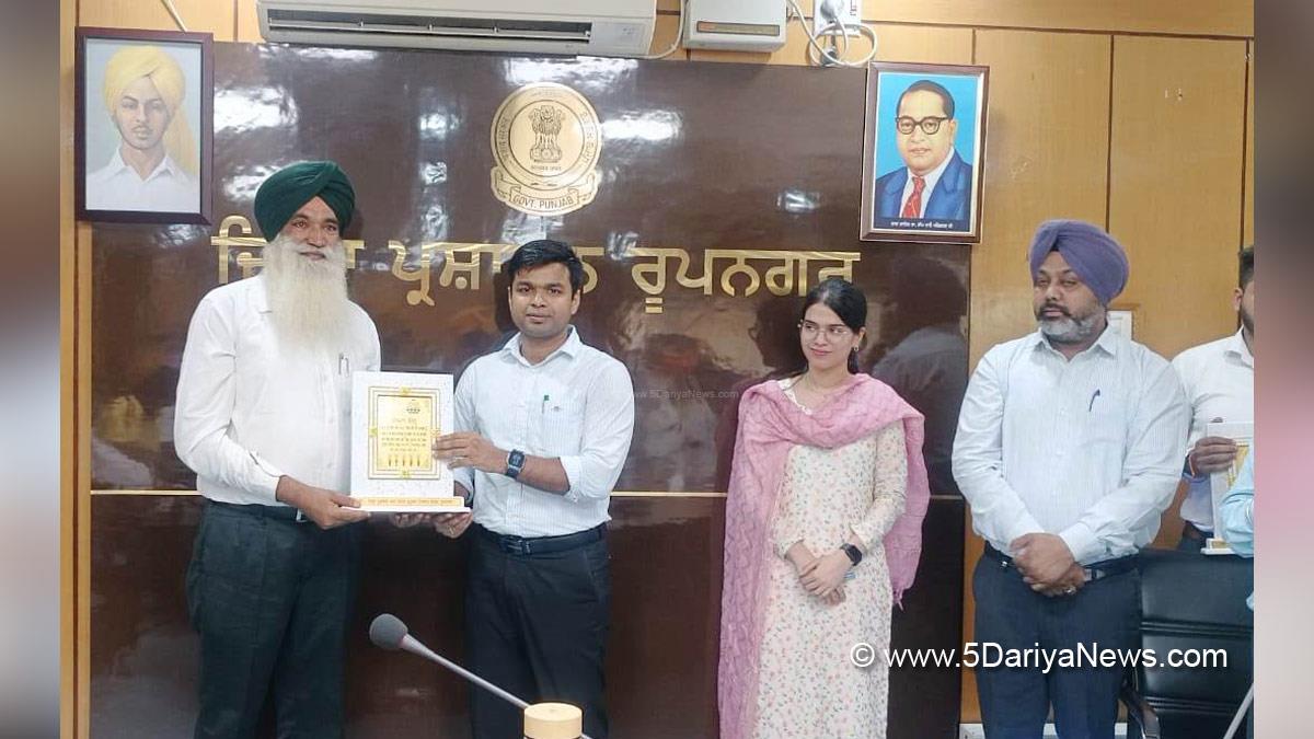 Himanshu Jain, DC Ropar, Deputy Commissioner Ropar, Rupnagar, Ropar    