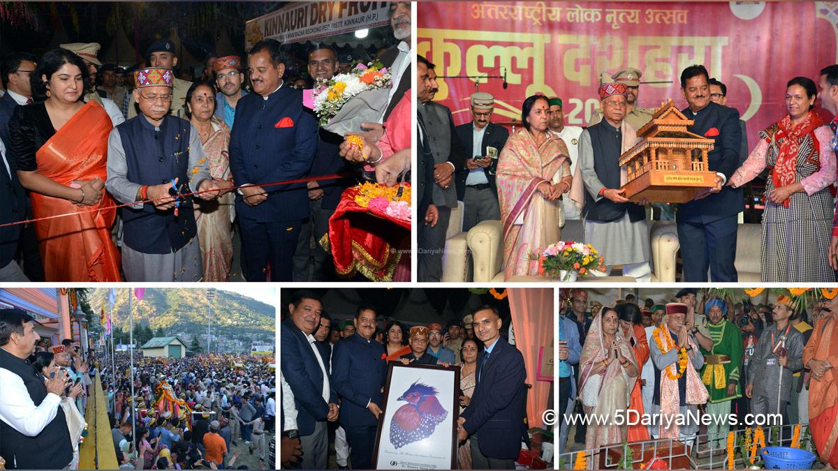 Shiv Pratap Shukla, Himachal Pradesh, Himachal, Bharatiya Janata Party, BJP, BJP Himachal, Shimla, Raj Bhawan, Mukesh Agnihotri, Sunder Singh Thakur, International Kullu Dussehra, Kullu Dussehra, Dussehra, Rath Maidan Kullu