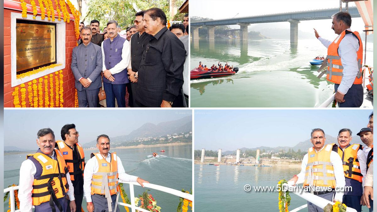 Sukhvinder Singh Sukhu, Himachal Pradesh, Himachal, Congress, Indian National Congress, Himachal Congress, Shimla, Chief Minister of Himachal Pradesh, Rajesh Dharmani, Bilaspur,Gobind Sagar Lake in Mandi Bharari