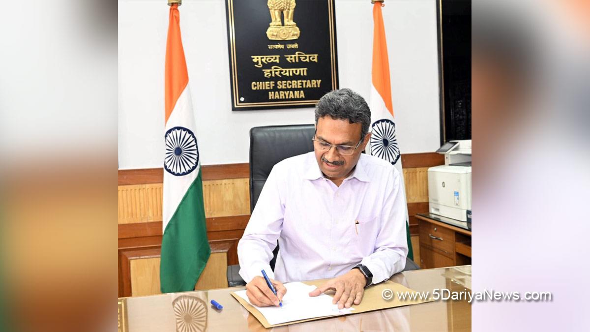 Anurag Rastogi, Chief Secretary Haryana, Haryana