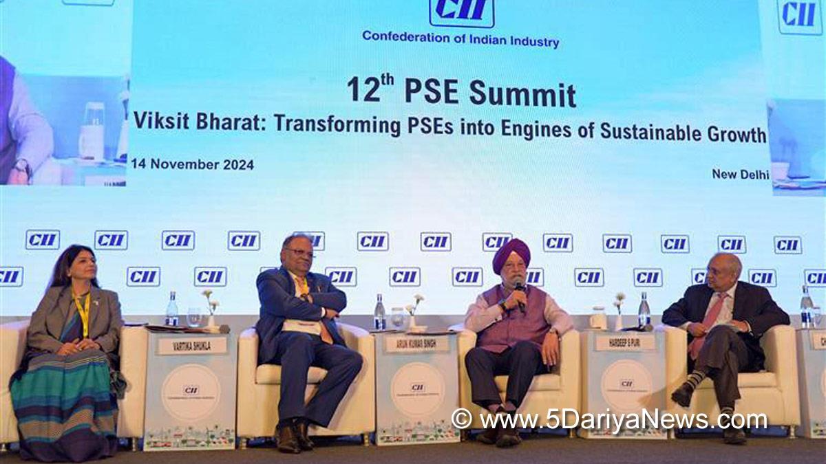 Hardeep Singh Puri, BJP, Bharatiya Janata Party, Minister of Petroleum and Natural Gas, 12th Public Sector Enterprises Summit, Confederation of Indian Industry