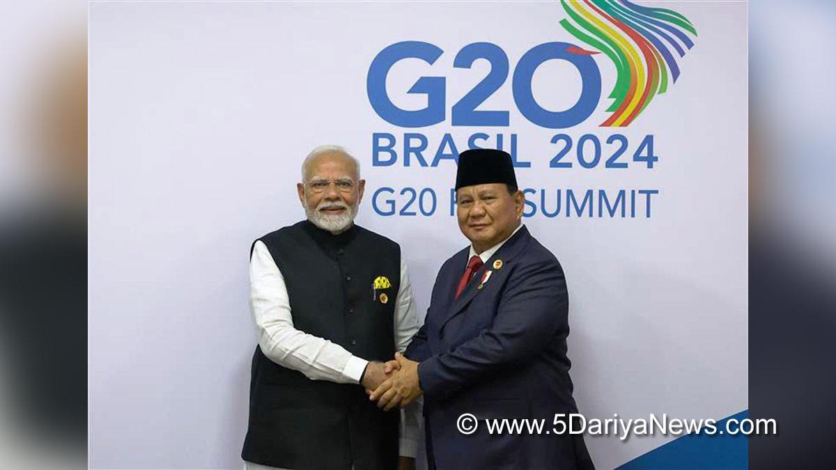 Narendra Modi, Modi, BJP, Bharatiya Janata Party, Prime Minister of India, Prime Minister, Narendra Damodardas Modi, President of Indonesia, Prabowo Subianto