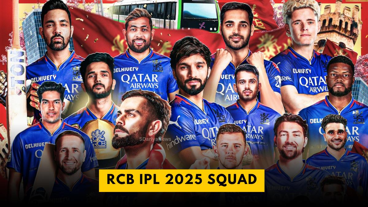 RCB IPL 2025 Squad: Full List of Players Bought and Released for the ...