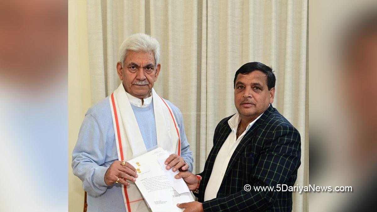 Manoj Sinha, Lieutenant Governor J&K, Raj Bhavan, Jammu, Srinagar, Kashmir, Jammu And Kashmir, Jammu & Kashmir, Daleep Singh Parihar