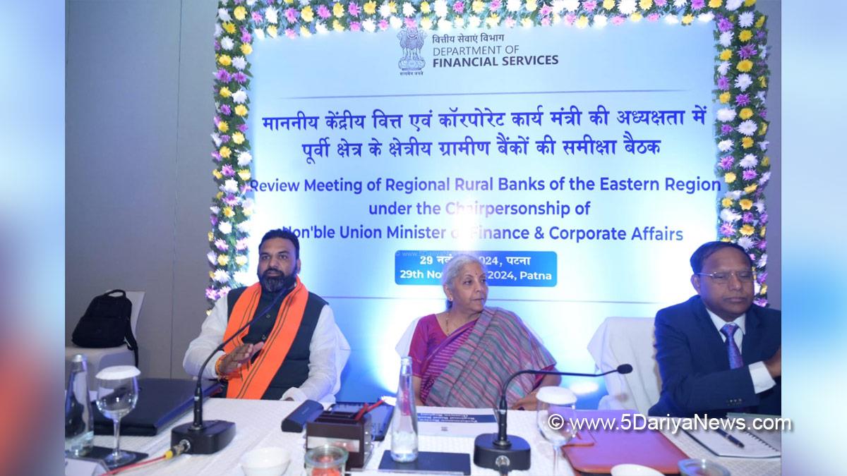 Nirmala Sitharaman, Union Minister for Finance & Corporate Affairs, BJP, Bharatiya Janata Party, Regional Rural Banks, RRBs, Samrat Choudhary, Union Minister of Food Processing Industries, Patna