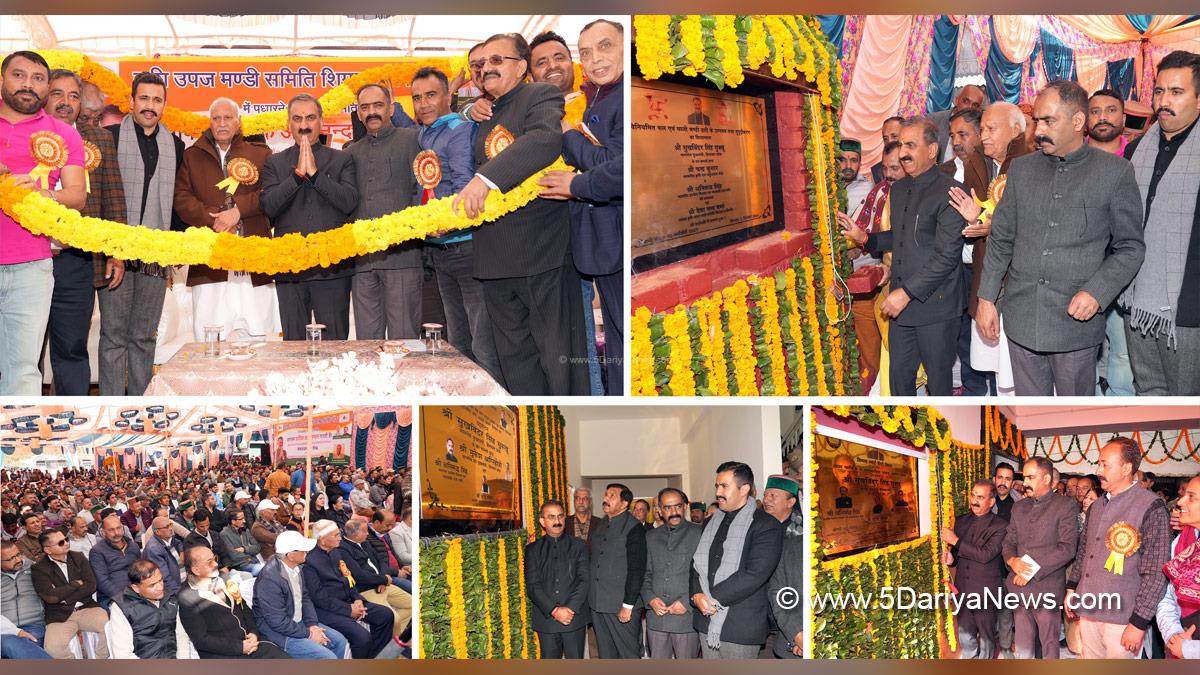 Sukhvinder Singh Sukhu, Himachal Pradesh, Himachal, Congress, Indian National Congress, Himachal Congress, Shimla, Chief Minister of Himachal Pradesh, Vikramaditya Singh, Deputy Chief Minister, Mukesh Agnihotri, Harish Janartha,APMC Shimla Chairman, Dev Anand Verma