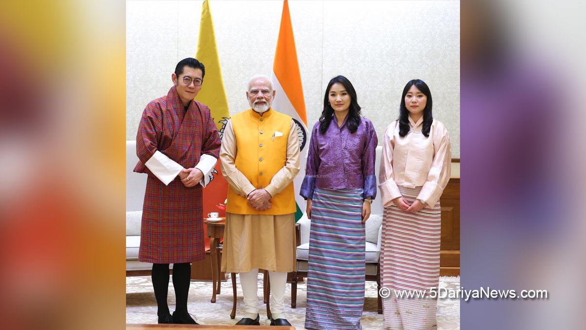 Narendra Modi, Modi, BJP, Bharatiya Janata Party, Prime Minister of India, Prime Minister, Narendra Damodardas Modi, Majesty the King of Bhutan, Jigme Khesar Namgyel Wangchuck, Queen of Bhutan, Jetsun Pema Wangchuck