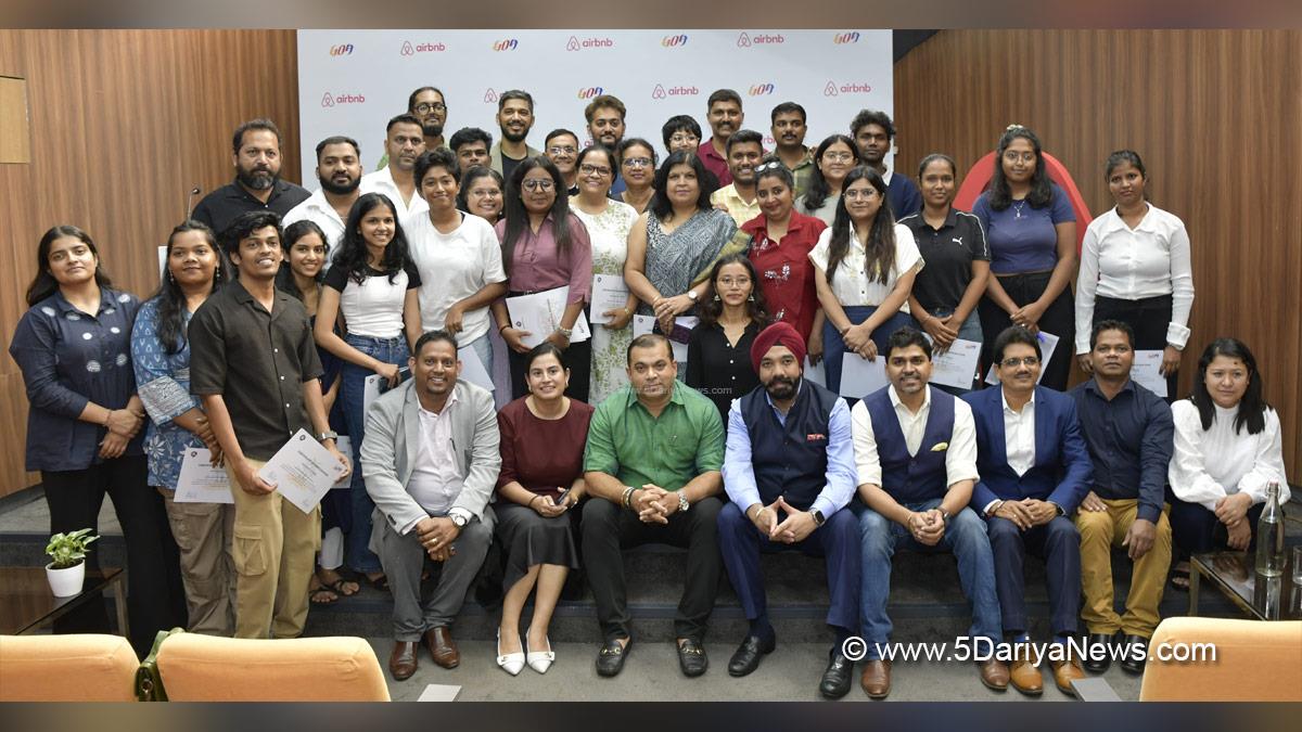 Department of Tourism, Government of Goa, Rohan Khaunte, Minister for Tourism, Airbnb, Goa, Amanpreet Bajaj, General Manager, Airbnb India, Southeast Asia, Hong Kong, Taiwan, Airbnb Entrepreneurship Academy