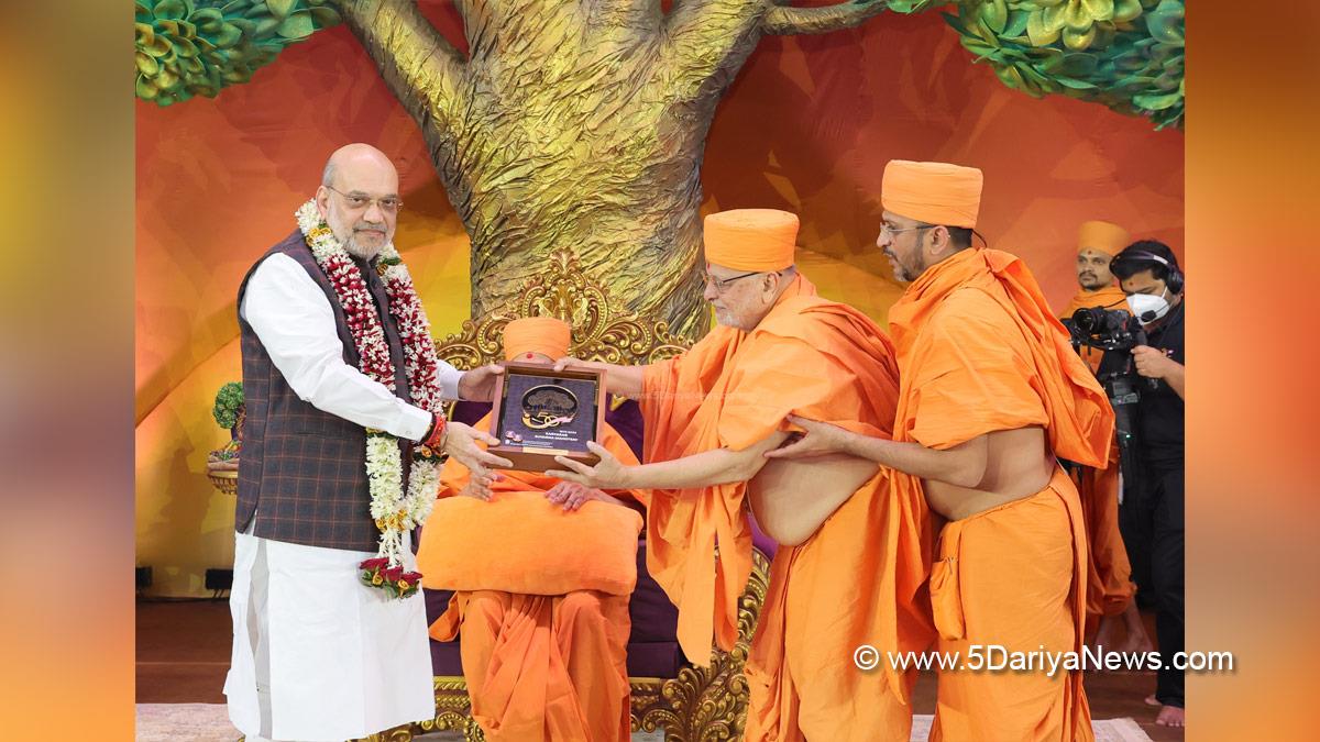 Amit Shah, Union Home Minister, BJP, Bharatiya Janata Party, Karyakar Suvarna Mahotsav, BAPS Swaminarayan Sanstha, Ahmedabad