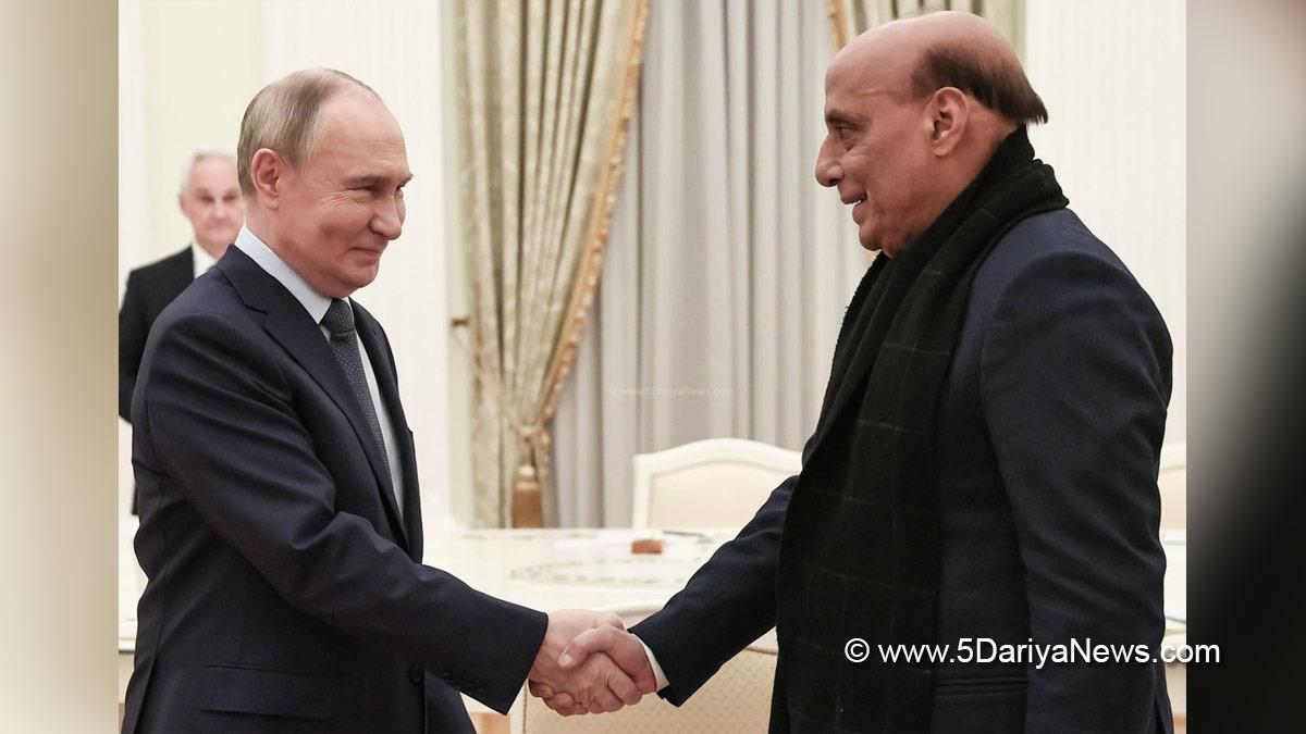 Rajnath Singh, Union Defence Minister, Defence Minister of India, BJP, Bharatiya Janata Party, Vladimir Putin, President of the Russian, Moscow