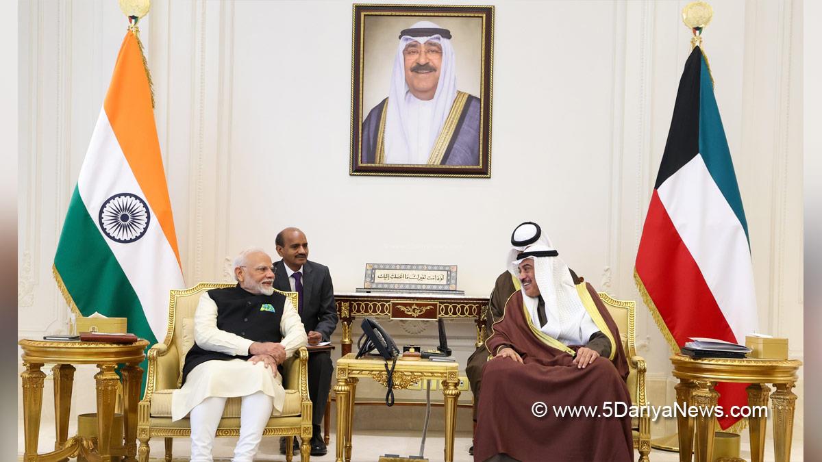 Narendra Modi, Modi, BJP, Bharatiya Janata Party, Prime Minister of India, Prime Minister, Narendra Damodardas Modi, Sheikh Sabah Al-Khaled Al-Hamad Al-Mubarak Al-Sabah, Crown Prince of Kuwait