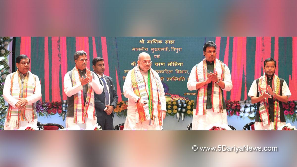 Amit Shah, Union Home Minister, BJP, Bharatiya Janata Party, Manik Saha, Dr. Manik Saha, Chief Minister of Tripura, Dr. Ashish Kumar Bhutani, Tripura