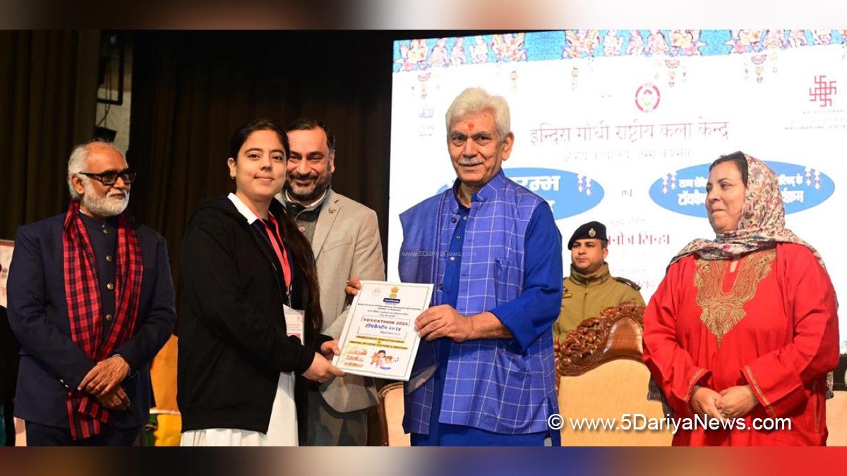 Manoj Sinha, Lieutenant Governor J&K, Raj Bhavan, Jammu, Srinagar, Kashmir, Jammu And Kashmir, Jammu & Kashmir, Indira Gandhi National Centre for Arts, IGNCA