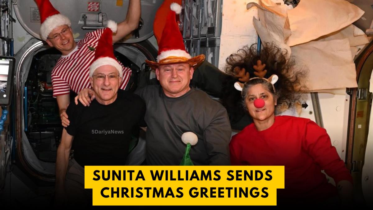 Sunita Williams Sends Christmas Greetings