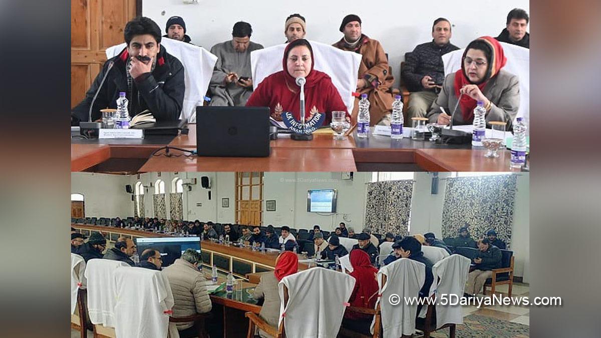 Sakeena Masood, Sakeena Itoo, Jammu and Kashmir National Conference, National Conference, Kashmir, Jammu And Kashmir, Jammu & Kashmir, Health and Medical Education, HME, Syeed Fakhrudin Hamid, Anantnag, DDC Anantnag, Deputy Commissioner, S F Hamid