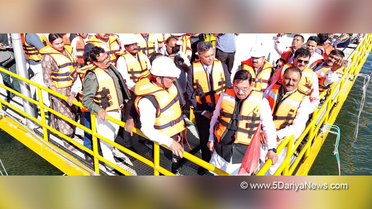 Pralhad Joshi, BJP, Bharatiya Janata Party, Omkareshwar Floating Solar Park, Khandwa, Madhya Pradesh