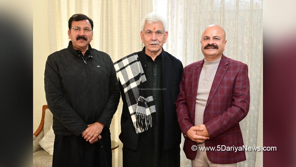 Manoj Sinha, Lieutenant Governor J&K, Raj Bhavan, Jammu, Srinagar, Kashmir, Jammu And Kashmir, Jammu & Kashmir, Yudhvir Sethi, Arvind Gupta