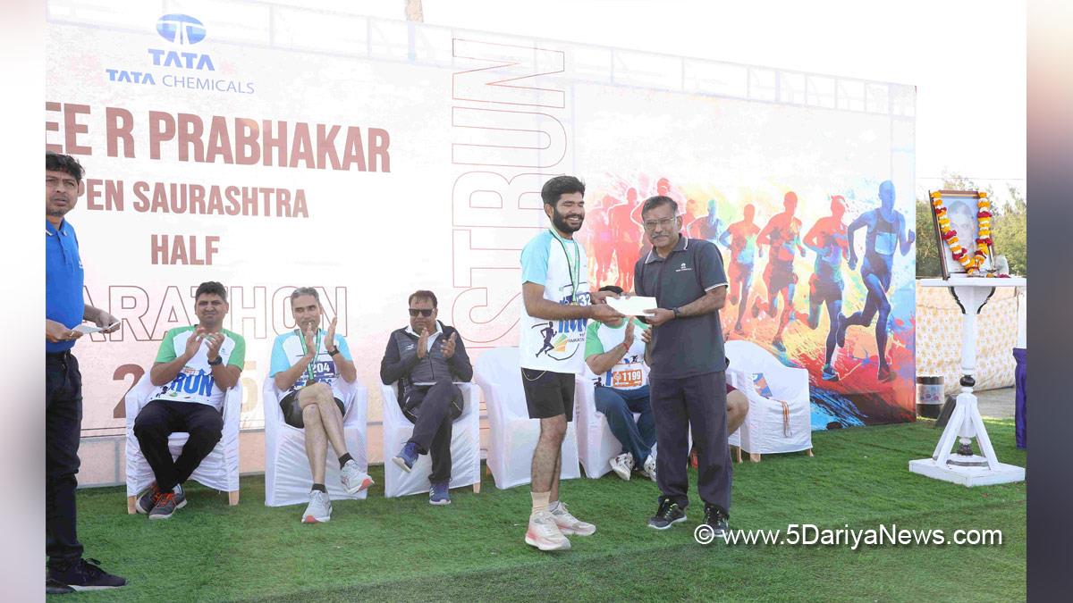 Tata, Tata Chemicals Limited,  R. Prabhakar, R. Prabhakar Open Saurashtra Half Marathon, N. Kamath,Mithapur