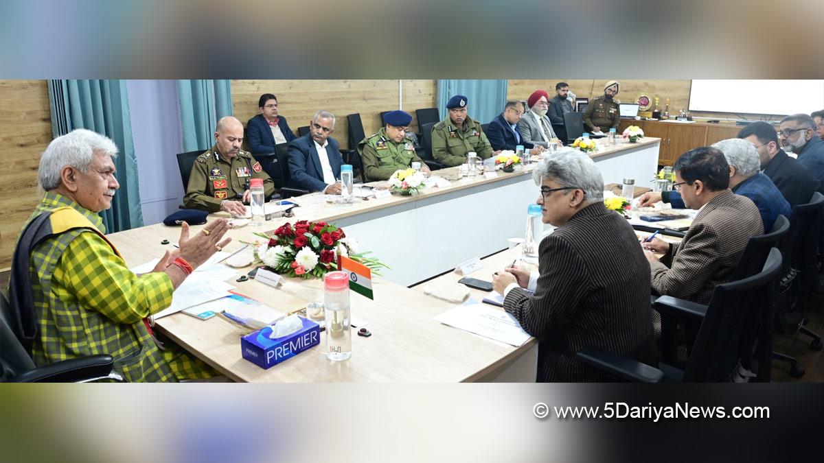 Manoj Sinha, Lieutenant Governor J&K, Raj Bhavan, Jammu, Srinagar, Kashmir, Jammu And Kashmir, Jammu & Kashmir, Atal Dulloo, Chief Secretary Of Kashmir, Dr Syed Abid Rasheed Shah, Dr. Syed Abid Rasheed Shah